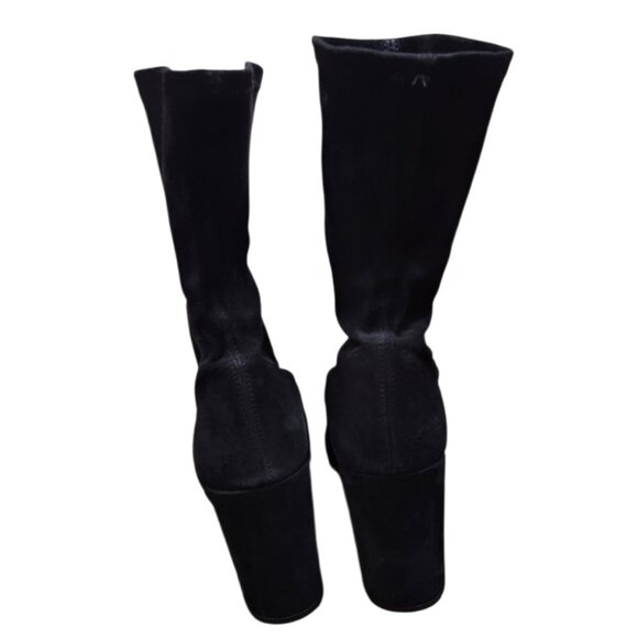 Stuart Weitzman Clinger Black Suede Booties - Size 9.5 M - Picture 8 of 15